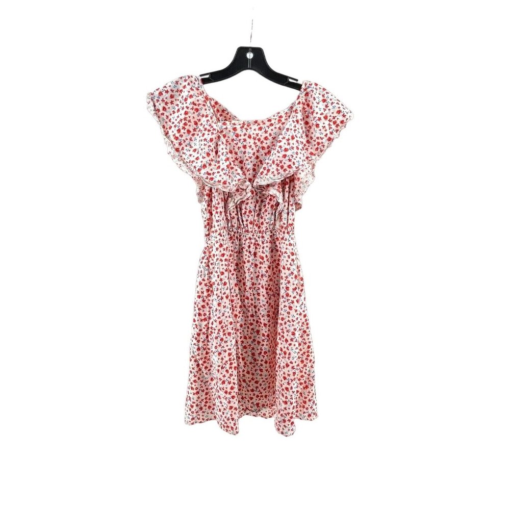 Old Navy Women's Sleeveless Orange White Floral Casual Dress Size XS - Picture 1 of 13